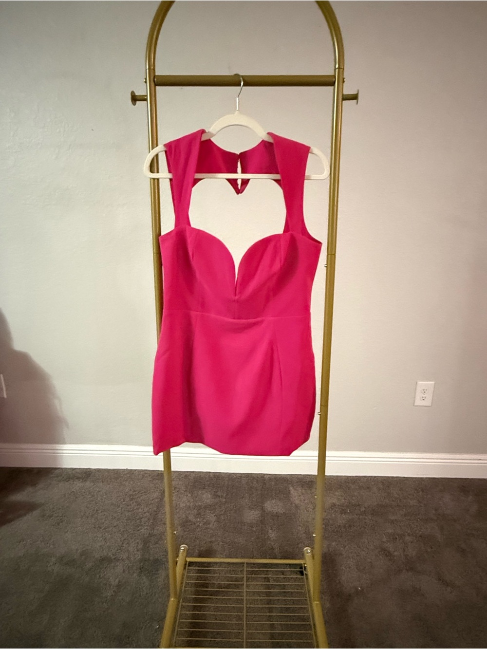 Oh Polly Magenta Pink Corset Mini Dress UK 14 US 10 NWT New With Tags